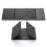 A picture of Rechargeable Bluetooth keyboard foldable and with touchpad
