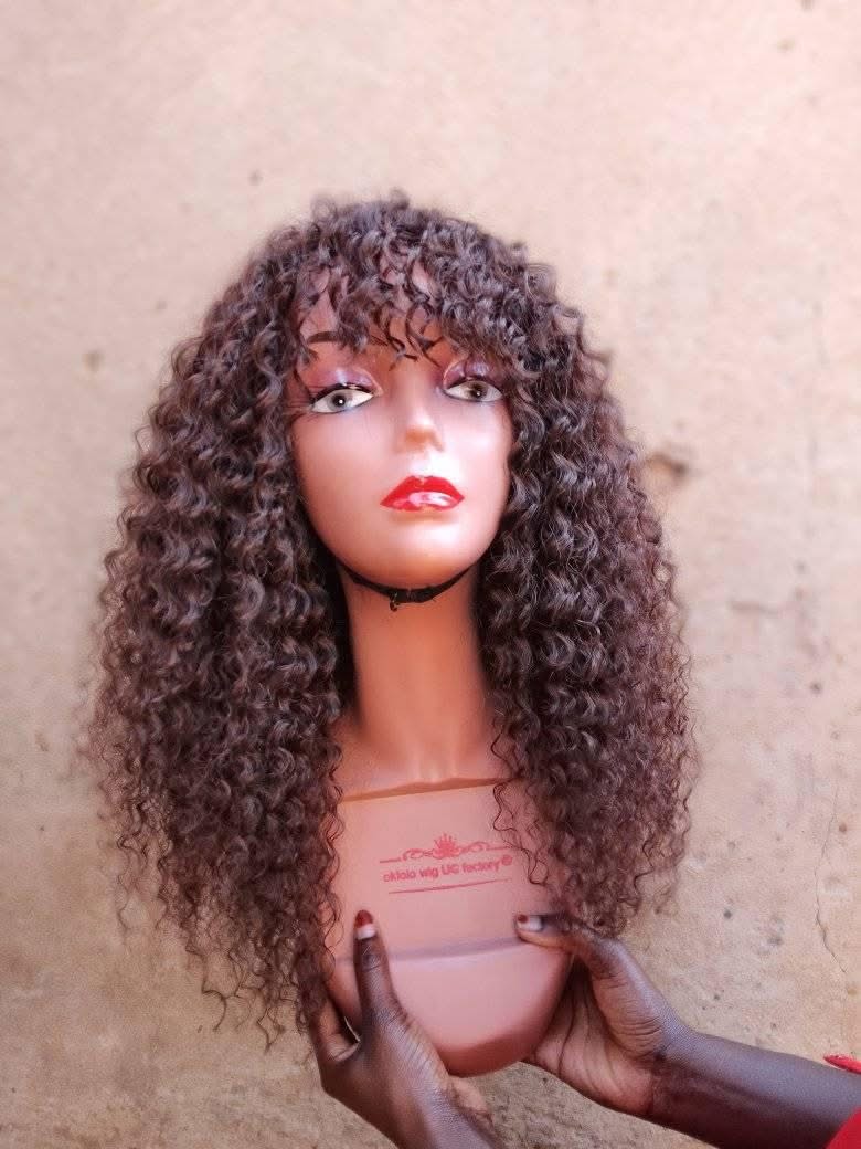 A picture of Coffee brown curly
