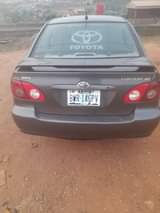 A picture of Toyota corrola 2005 5months used