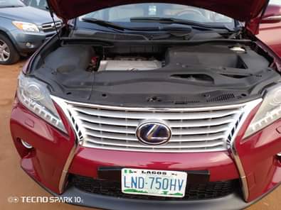 A picture of Highest grade Lexus RX 350 2011 model everything is intact