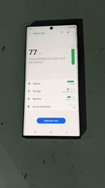 A picture of Samsung Galaxy Note 10 Plus Ram 12GB Rom 256GB Battery