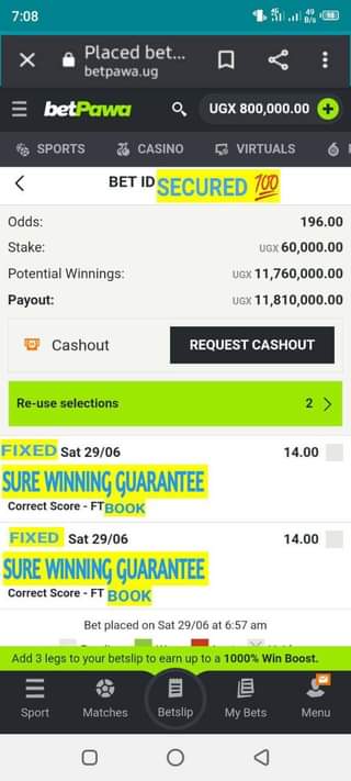 A picture of Fixed matches