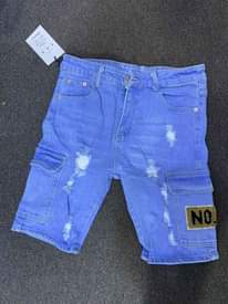 A picture of Jean shorts available Call whatsapp 0757010109 Ugx 50000 Inbox for