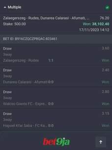 A picture of Sportybet fixed odds