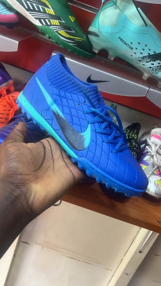 A picture of Ultra comfort blue colour football boot