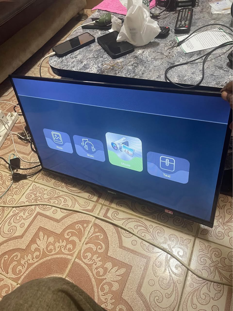 A picture of LED infinity tv