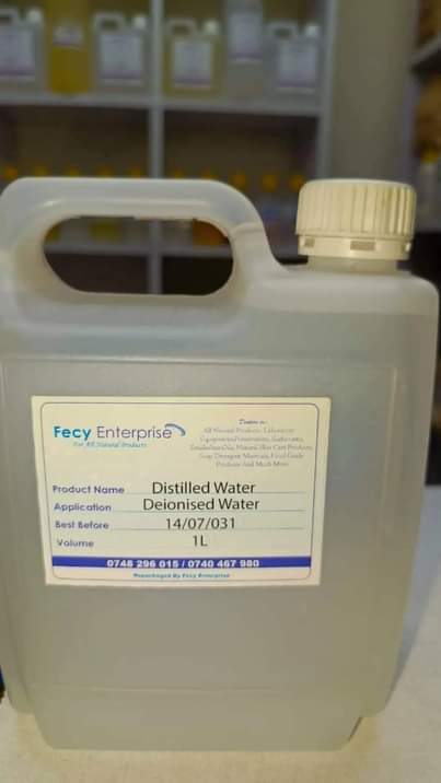 A picture of Distilled water