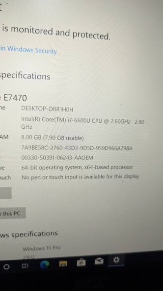 A picture of dell latitude 7470