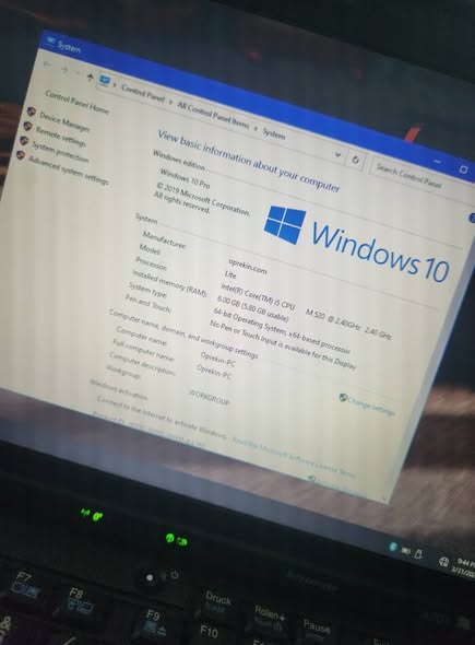 A picture of Dubai used Lenovo i5 for 200k with 6gb ram and