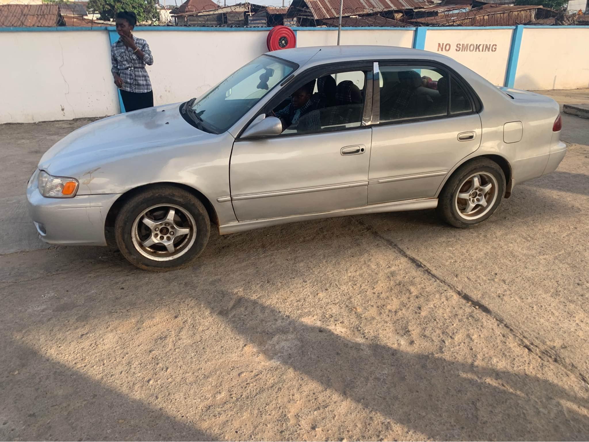 A picture of Toyota small Corolla . Okerejowoelo