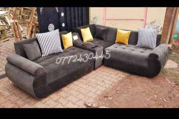A picture of L shape sofa