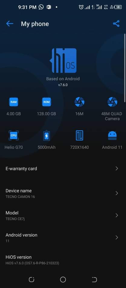 tecno camon
