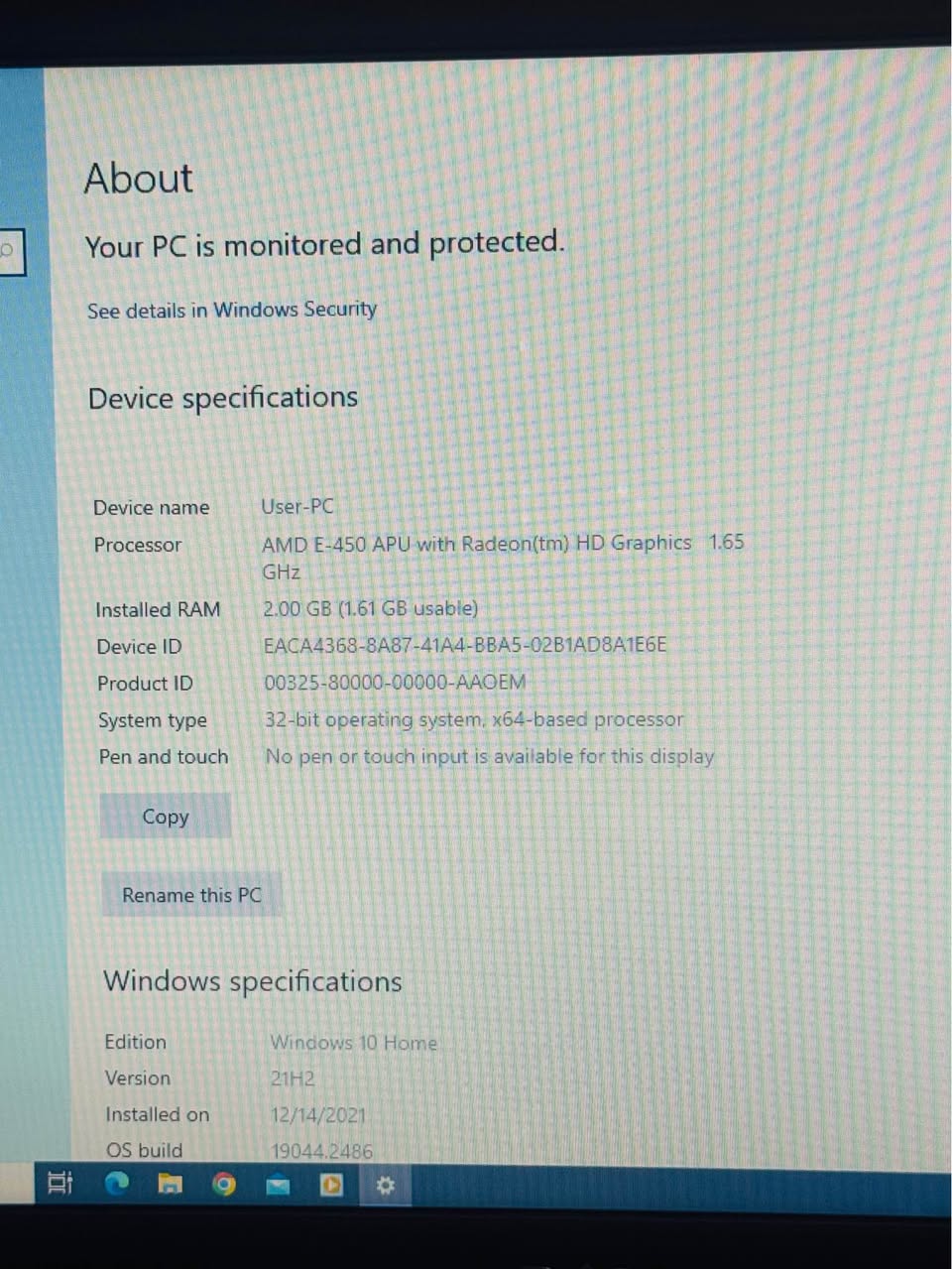 A picture of Dell Laptop