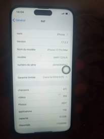 A picture of IPhone 15pro Max Android version