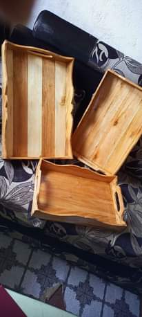 A picture of Wooden serving trays