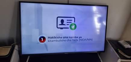 A picture of TV hisense inch 50 haina kipengele location chanika magenge simu