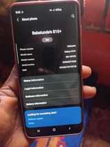 A picture of Samsung s10 