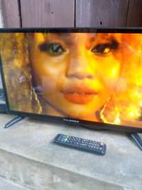 A picture of TV FLAT MPYA INA REMOTE YAKE NA KILA KITU INCHI