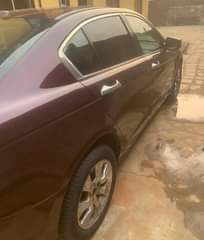 A picture of Clean Nigerian Used Wine Honda Accord 2010 Repainted Leather interior