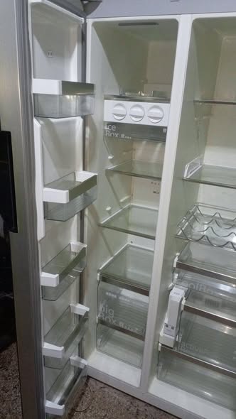 A picture of Double door side by side fridge for sale