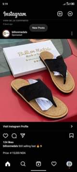 A picture of Mens leather slippers