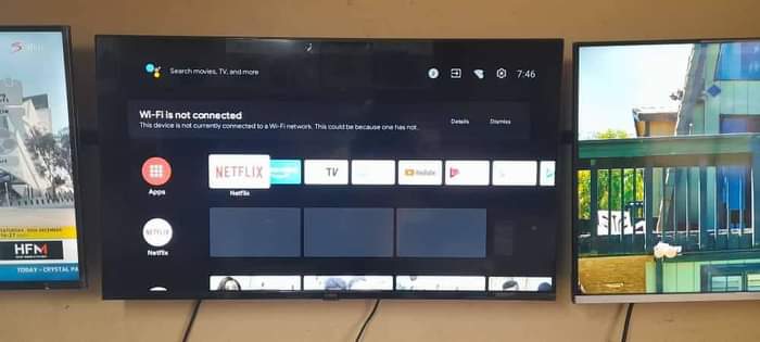 A picture of 40 inches chiq android smart tv on sale 700k