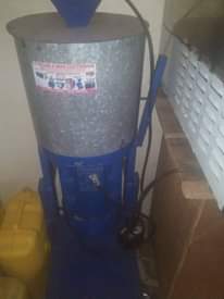 A picture of Juicer machine freezer and G nuts machine
