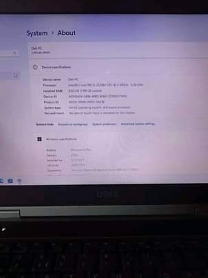 A picture of i5 laptop