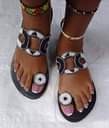 A picture of Leather sandals on sale