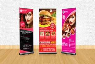 A picture of Roll up banners