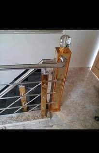 A picture of Steel railing and designing welding come Humse Khali Rabta Karen