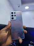 A picture of Samsung s21 ultra cracked screen