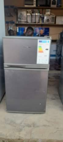 A picture of 130L Hisense double door fridge on sale