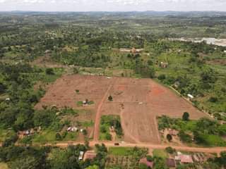 A picture of 50by100 with ready land title At 12_13m. At wakiso