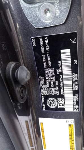 A picture of POSITION TOGO LOM TOYOTA 4 RUNNER AUTOMATIC PETROL 6 CYLINDERS
