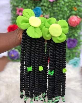 A picture of Kid hair extensions
