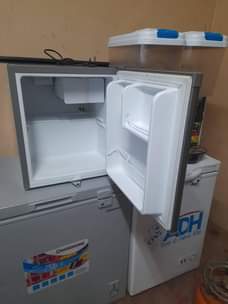 A picture of 60L capacity Hisense mini fridge on sale