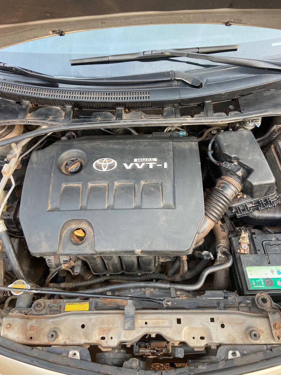 A picture of Toyota Corolla 2008 model Used in good condition Everything working