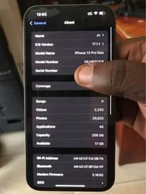 A picture of Iphone 13 pro max 256GB DUOSim