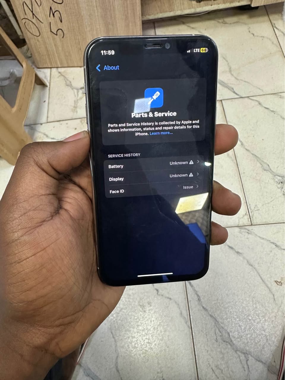 A picture of iphone 11 pro 64gb. 0743793773