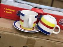 A picture of Hand painted Cup and Sourcer