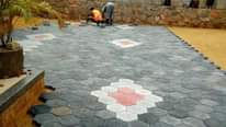 A picture of Paver installation