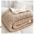 A picture of TUFTED SOFT WOOLEN BLANKETS AVAILABLE IN DIFFERENT COLORS PRICE AND