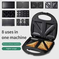 A picture of Houselin 8 in 1 Indoor Grill Waffle Maker Panini Press