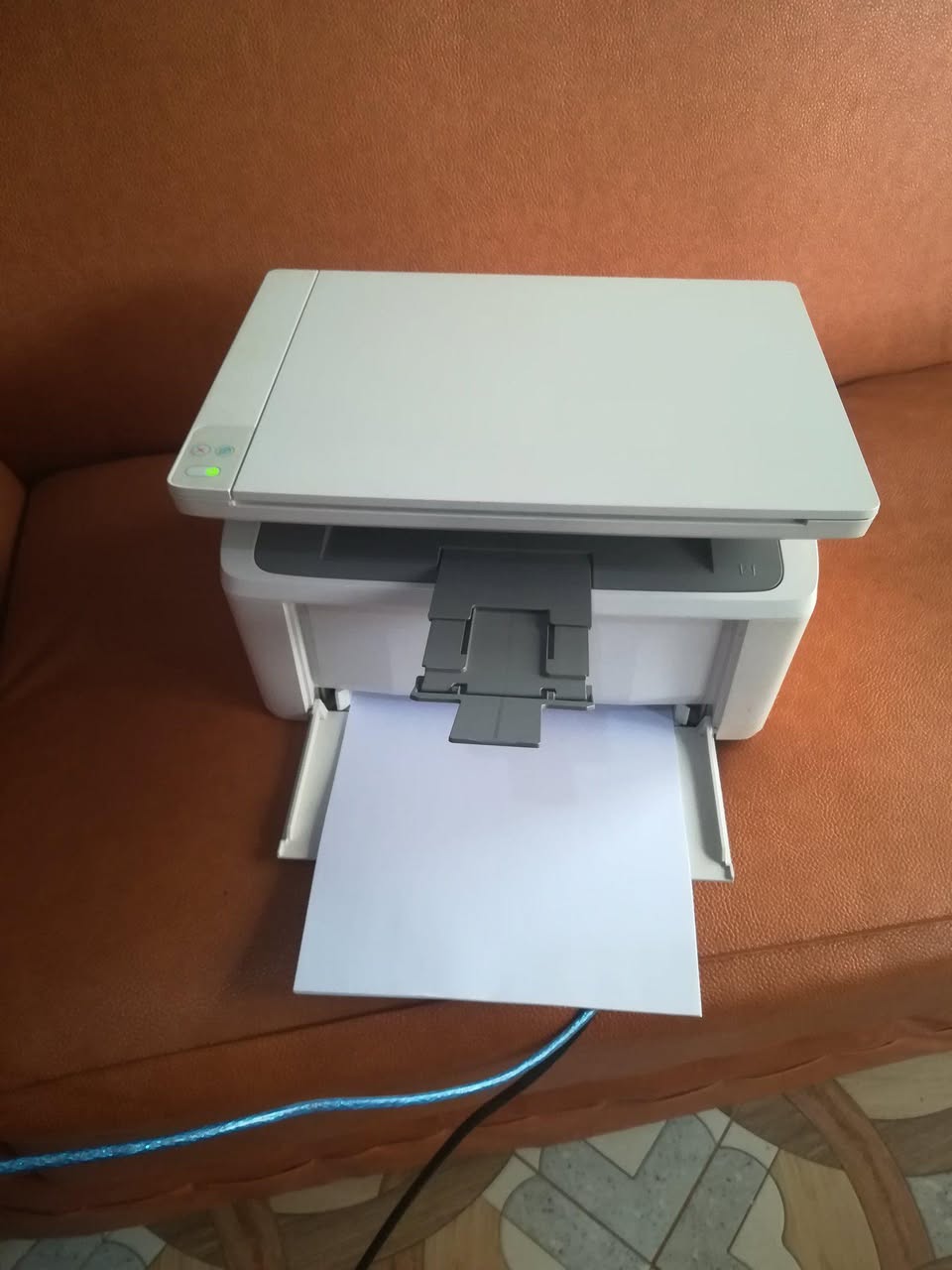 A picture of Computer printer and sumsung DVD for sale
