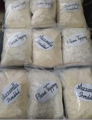 A picture of Shredded mozzarella cheese
