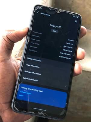 A picture of Samsung A10 plain