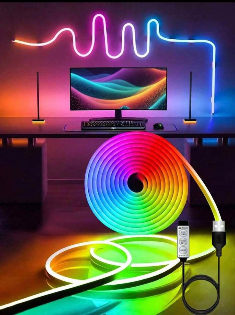 A picture of Neon lights