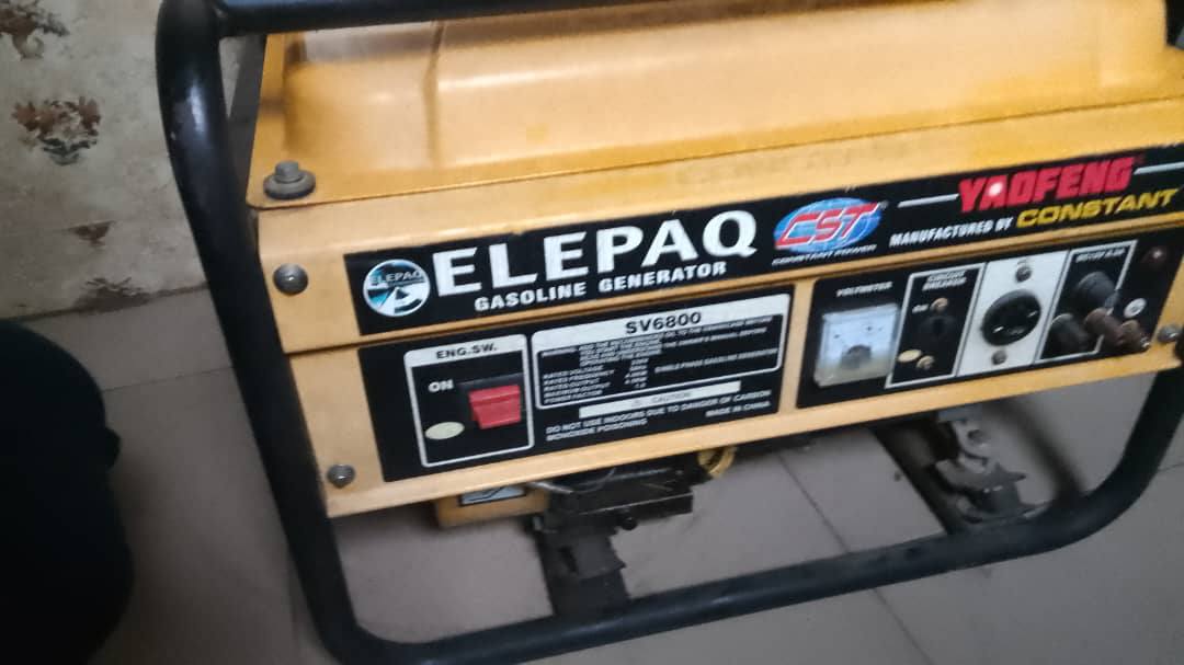 A picture of Elepaq generator unscrew engin for sale everything is working perfectly
