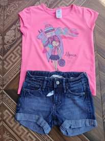 A picture of Shorts tops tshirts
